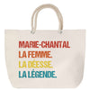 Sac Fête des Mères Mamie Famille Idée Cadeau anniversaire Noël Travail Boulot Métier Départ Retraite Collègue Femme cabas shopping plage