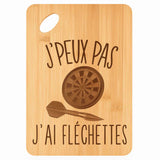 Planche bambou gravée personnalisée femme homme idée cadeau Fête des Mères Fête des Pères apéro papa maman prénom cuisine plateau fromage