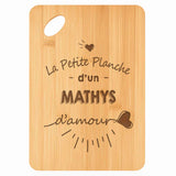 Planche bambou gravée personnalisée homme idée cadeau Fête des Pères apéro 30×20 prénom cuisine plateau fromage anniversaire noel papa papi 