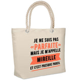 Sac Fête des Mères Mamie Famille Idée Cadeau anniversaire Noël Travail Boulot Métier Départ Retraite Collègue Femme cabas shopping plage
