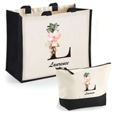 Cabas femme sac plage ou shopping tote bag pochette trousse Idée cadeau original pour anniversaire Noël travail départ retraite collègue famille fete des mères maman mamie