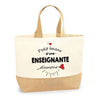 Sac Jute Fête des Mères Fêtes des Pères Mamie Papi Famille Idée Cadeau anniversaire Noël Travail Boulot Métier Départ Retraite Collègue Femme Homme