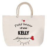 Sac Fête des Mères Mamie Famille Idée Cadeau anniversaire Noël Travail Boulot Métier Départ Retraite Collègue Femme cabas shopping plage