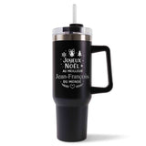 Mug isotherme Joyeux noël au meilleur Jean-François du monde Noir