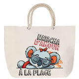 Sac Fête des Mères Mamie Famille Idée Cadeau anniversaire Noël Travail Boulot Métier Départ Retraite Collègue Femme cabas shopping plage