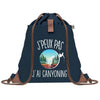 sac a dos bleu coton recycle avec pochette idee cadeau originale pour collegue ami prof ou membre de la famille cadeau mixte noel anniversaire secret santa ou depart au travail sac leger pratique et ecologique design breton moderne
