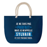 Sac de plage Bleu anse corde Sylvain Parfait