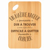 Planche bambou gravée personnalisée homme idée cadeau Fête des Pères apéro 30×20 prénom cuisine plateau fromage anniversaire noel papa papi 