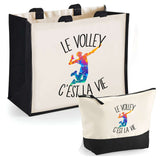 Cabas homme ou femme sac plage ou shopping tote bag pochette trousse Idée cadeau original pour anniversaire Noël travail départ retraite collègue famille fete des mères fetes des pères papa maman mamie papi