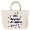 Sac Fête des Mères Mamie Famille Idée Cadeau anniversaire Noël Travail Boulot Métier Départ Retraite Collègue Femme cabas shopping plage