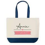 Sac de shopping bleu Annie en Vacances