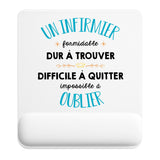 Tapis de souris ergonomique avec repose-poignet, accessoire bureau pour femme et homme, fête des pères, cadeau pas cher, idée cadeau fête des mères, secret santa, départ à la retraite, télétravail et gaming