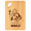 Planche bambou gravée personnalisée femme idée cadeau Fête des Mères apéro 30×20 prénom cuisine plateau fromage anniversaire noel maman mamie