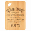 Planche bambou gravée personnalisée homme idée cadeau Fête des Pères apéro 30×20 prénom cuisine plateau fromage anniversaire noel papa papi 