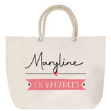 Sac Fête des Mères Mamie Famille Idée Cadeau anniversaire Noël Travail Boulot Métier Départ Retraite Collègue Femme cabas shopping plage