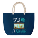 Sac de plage Bleu anse corde J'peux Pas Aquascaping
