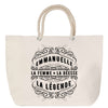 Sac Fête des Mères Mamie Famille Idée Cadeau anniversaire Noël Travail Boulot Métier Départ Retraite Collègue Femme cabas shopping plage