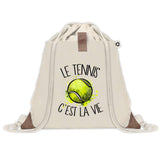 Sac à dos avec pochette Tennis c'est la Vie
