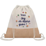 Sac Fête des Mères Mamie Famille Idée Cadeau anniversaire Noël Travail Boulot Métier Départ Retraite Collègue Femme cabas shopping plage