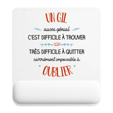 Tapis de souris ergonomique avec repose-poignet, accessoire bureau pour femme et homme, fête des pères, cadeau pas cher, idée cadeau fête des mères, secret santa, départ à la retraite, télétravail et gaming