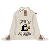 Sac à dos avec pochette J'peux pas Raclette