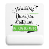 Tapis de souris ergonomique avec repose-poignet, accessoire bureau pour femme et homme, fête des pères, cadeau pas cher, idée cadeau fête des mères, secret santa, départ à la retraite, télétravail et gaming