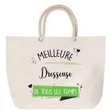 Sac Fête des Mères Mamie Famille Idée Cadeau anniversaire Noël Travail Boulot Métier Départ Retraite Collègue Femme cabas shopping plage