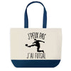 Sac de shopping bleu J'peux pas Futsal
