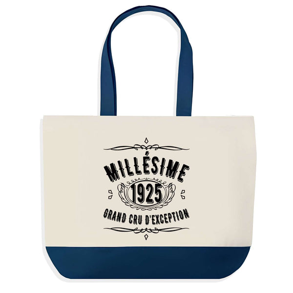 Sac de shopping bleu Millésime 1925