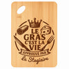 Planche bambou gravée personnalisée homme idée cadeau Fête des Pères apéro 30×20 prénom cuisine plateau fromage anniversaire noel papa papi 