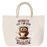 Sac Fête des Mères Mamie Famille Idée Cadeau anniversaire Noël Travail Boulot Métier Départ Retraite Collègue Femme cabas shopping plage