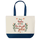 Sac Fête des Mères Mamie Famille Idée Cadeau anniversaire Noël Travail Boulot Métier Départ Retraite Collègue Femme cabas shopping plage