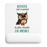 Tapis de souris ergonomique avec repose-poignet, accessoire bureau pour femme et homme, fête des pères, cadeau pas cher, idée cadeau fête des mères, secret santa, départ à la retraite, télétravail et gaming