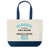 Sac de shopping bleu Un Commercial Formidable