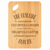 Planche bambou gravée personnalisée femme idée cadeau Fête des Mères apéro 30×20 prénom cuisine plateau fromage anniversaire noel maman mamie