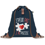 sac a dos bleu coton recycle avec pochette idee cadeau originale pour collegue ami prof ou membre de la famille cadeau mixte noel anniversaire secret santa ou depart au travail sac leger pratique et ecologique design breton moderne