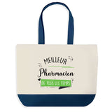 Sac de shopping bleu Meilleur Pharmacien de tous les temps