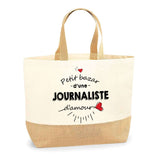 Sac Jute Fête des Mères Fêtes des Pères Mamie Papi Famille Idée Cadeau anniversaire Noël Travail Boulot Métier Départ Retraite Collègue Femme Homme