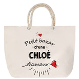 Sac Fête des Mères Mamie Famille Idée Cadeau anniversaire Noël Travail Boulot Métier Départ Retraite Collègue Femme cabas shopping plage