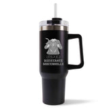 Mug isotherme Noir super Assistante maternelle Femme