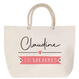 Sac Fête des Mères Mamie Famille Idée Cadeau anniversaire Noël Travail Boulot Métier Départ Retraite Collègue Femme cabas shopping plage