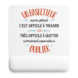 Tapis de souris ergonomique avec repose-poignet, accessoire bureau pour femme et homme, fête des pères, cadeau pas cher, idée cadeau fête des mères, secret santa, départ à la retraite, télétravail et gaming