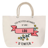 Sac Fête des Mères Mamie Famille Idée Cadeau anniversaire Noël Travail Boulot Métier Départ Retraite Collègue Femme cabas shopping plage