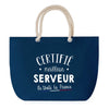 Sac de plage Bleu anse corde Certifié meilleur Serveur