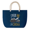 Sac de plage Bleu anse corde J'peux Pas Cinéma