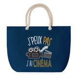 Sac de plage Bleu anse corde J'peux Pas Cinéma