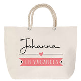 Sac Fête des Mères Mamie Famille Idée Cadeau anniversaire Noël Travail Boulot Métier Départ Retraite Collègue Femme cabas shopping plage