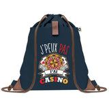 sac a dos bleu coton recycle avec pochette idee cadeau originale pour collegue ami prof ou membre de la famille cadeau mixte noel anniversaire secret santa ou depart au travail sac leger pratique et ecologique design breton moderne