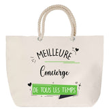 Sac Fête des Mères Mamie Famille Idée Cadeau anniversaire Noël Travail Boulot Métier Départ Retraite Collègue Femme cabas shopping plage