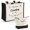 Cabas femme sac plage ou shopping tote bag pochette trousse Idée cadeau original pour anniversaire Noël travail départ retraite collègue famille fete des mères maman mamie